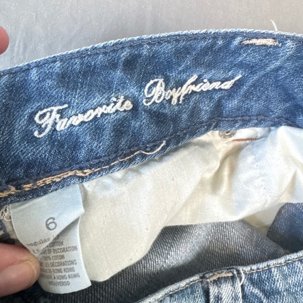 American Eagle Womens Blue Low Rise Flare Leg Denim Jeans Size 4 Regular - Picture 3 of 13